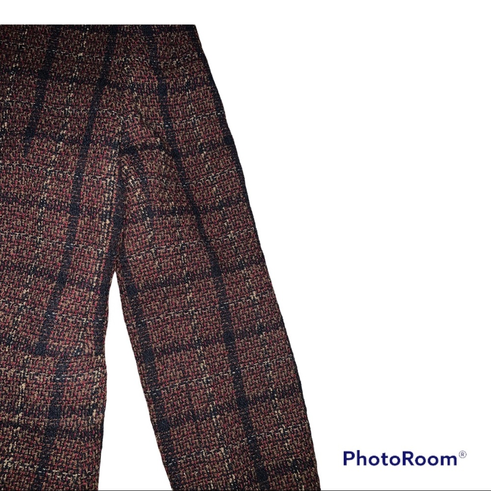 Rena Rowan Wool Blend (Brown, black, and cream) Blazer Size 12. - Picture 8 of 10